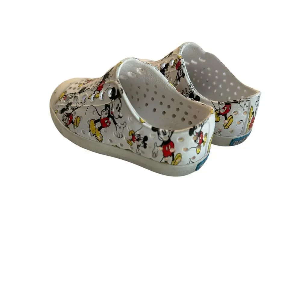 Disney x Native Kid's Jefferson Mickey Mouse Slip on Shoes Size 6C